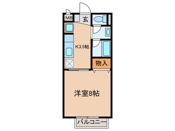 シャトー愛の物件間取画像